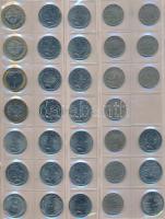 Vegyes ~180db-os finn, francia és svájci fémpénz gyűjtemény érmetartó albumokban és berakólapokon T:...