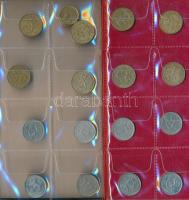 Vegyes ~180db-os finn, francia és svájci fémpénz gyűjtemény érmetartó albumokban és berakólapokon T:...