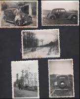 cca 1935 14 db fotó 1100-as FIat autóról / Fiat car 14 photos 6x9 cm