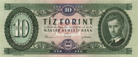 1962. 10Ft nagyon alacsony sorozatszám + 1975. 10Ft (3x) + 20Ft T:I-,II