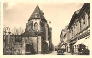 Wiener Neustadt, Bahngasse, Cafe Garden Bank / Railway street, automobile