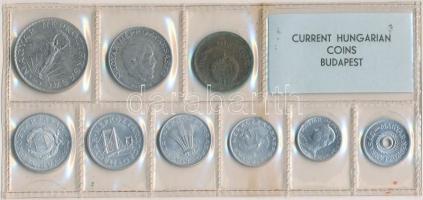 1971. 2f-10Ft 9db klf érmés forgalmi sor fóliatokban T:1