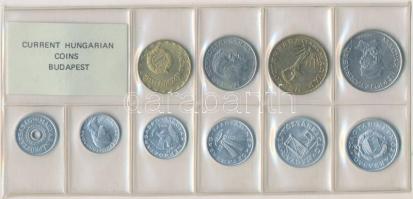 1983. 2f-20Ft 10db klf érmés forgalmi sor fóliatokban T:1