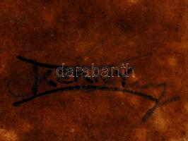 cca 1920 Kerny István (1879-1963): Delelő gulya a Hortobágyon, pecséttel jelzett, nemeseljárással ké...