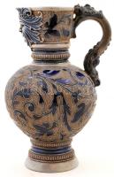 Nagyméretű Merkelbach & Wick kerámia kancsó, jelzett, apró kopásnyomokkal, m: 30 cm /  Big Merkelbach & Wick ceramic jug, signed, with small damages, m: 30 cm