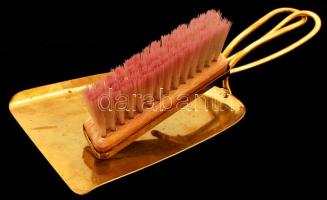 Réz, asztali lapát és söprű