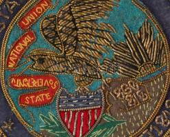 XIX. század: Illinois állam pecsétje, felvarrón. Sherrif jelvény lehetett / XIXth century seal of St...