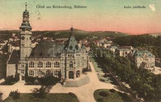 Liberec, Reichenberg; Kaiser Josefstrasse / street (EK)