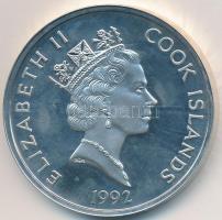 Cook-szigetek 1992. 50$ Ag "500 éves Amerika 1492-1992 - Pedro de Mendoza" T:PP
Cook Islan...