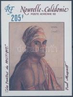 Paintings imperforated stamp, Festmények vágott bélyeg