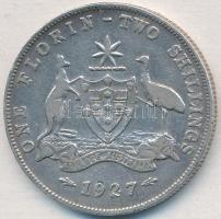 Ausztrália 1927. 1Fl Ag "V. György" T:2-,3 Australia 1927. 1 Florin Ag "George V" C:VF,F