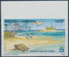 Protection of lagoons imperforated margin stamp, Lagúnák védelme ívszéli vágott bélyeg