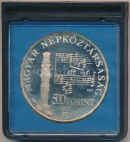 1981. 500Ft Ag "Bartók Béla" T:BU Sérült eredeti MNB tokban!