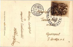 Csilizradvány, Fő utca / main street, Fotograf Adolf Brunner 'vissza' So. Stpl