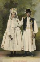 Kistályai új házaspár / Hungarian folklore, couple (wet damage)