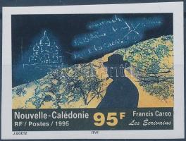 Francis Carco, író vágott bélyeg, Francis Carco, writer imperforated stamp