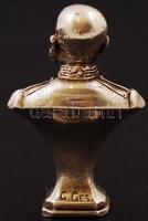 Miniatűr antik ezüstözött Ferenc Józsefet ábrázoló vésetlen pecsétnyomó, "törv. védve" (G....