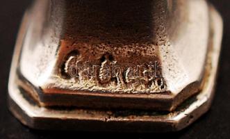 Miniatűr antik ezüstözött Ferenc Józsefet ábrázoló vésetlen pecsétnyomó, "törv. védve" (G....