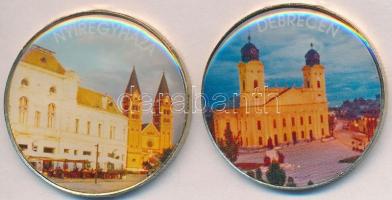 DN "Debrecen" + "Nyíregyháza" (2x) multicolor emlékérme sorozat 200Ft CuNi T:2