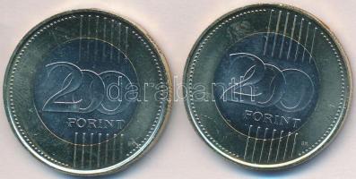 DN "Békéscsaba" + "Pécs" (2x) multicolor emlékérme sorozat 200Ft CuNi T:2