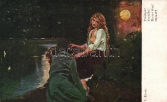 23 db RÉGI motívumlap; szerelmes párok / 23 old motive cards; couples in love