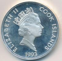 Cook-szigetek 1993. 50$ Ag "500 éves Amerika 1492-1992 - Sir Martin Frobisher" T:2 (PP) uj...