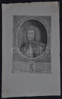 Tobias Sadeler (kb 1641-1679): Balassi Bálint rézmetszetű képe / Comes Valentinus Balassa etching 17x24 cm