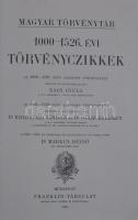 Corpus Juris Hungarici. Magyar Törvénytár: 1000-1526. évi törvénycikkek. Bp., 1899, Franklin. (Grill...