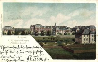 Opava, Troppau; K. k. Infanterie-Kaserne Kronprinz Rudolf / infantry barrack (b)