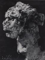 cca 1970 Természet alkotta absztrakt KŐ szobrok, 5 db fénykép, 18x24 cm /
cca 1970 Stones, 5 photos,...