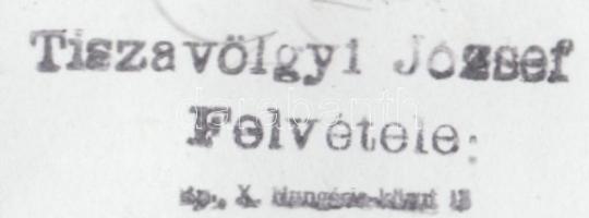 cca 1955 Tiszavölgyi József: Hajóforgalom a Dunán, 2-es villamos a parton, 13x18 cm