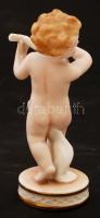 Schaubach Kunst puttó figura, kézzel festett, jelzett, hibátlan, m:13 cm/ Schaubach Kunst putto figu...