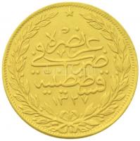 Oszmán Birodalom 1912. (1327/4) 100K Au "V. Mehmed" Qustantiniyah (7.13g/0.917) T:1-,2 
Ot...