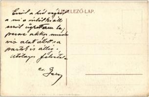 Lugos, Lugoj; Árvíz; a vasbetonhíd martalékai / flood in Lugoj, damaged iron bridge