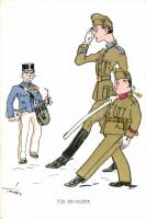 Kis tévedés / Military humour, artist signed