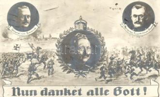 Wilhelm II, General von Emmich, Kronprinz Rupprecht von Bayern, Nun danket alle Gott!