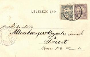 Érsekújvár, Új híd, közkórház; kiadja Conlegner J. és fia bridge, hospital