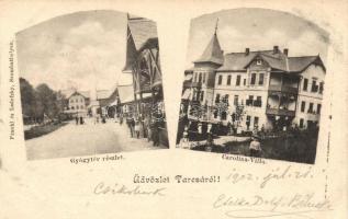 Tarcsafürdő, Bad Tatzmannsdorf; Gyógytér, Carolina-villa; kiadja Frankl és Ledofsky / spa buildings