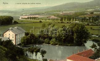 Nyitra, Síkszita és turbina malom; Fürst Sz. kiadása / mill plant