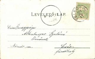 Felsőlövő, Oberschützen; Evangélikus Főgimnázium, Főtér, kiadja Kirnbauer Otto / grammar school, mai...