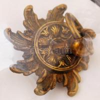 cca 1900 Bronz bútordíszek, zárhoz címerek, egyéb díszek, összesen 19 db / furniture ornaments