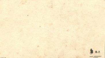 Népies irredenta lap horogkeresztes német és fasiszta olasz címerrel / Irredenta card with national ...