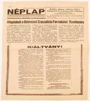 1956 A forradalom sajtója: 32 db különböző újság a forradalom híreivel, nagyrészt szép állapotban