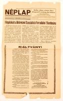 1956 A forradalom sajtója: 32 db különböző újság a forradalom híreivel, nagyrészt szép állapotban