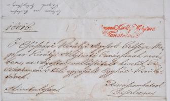 cca 1830 Helytartótanácsi leírat, melyben a burgenlandi Vágodon építendő ágostai felekezet templomár...