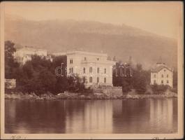 1897 Cirkvenica fotó. Vágó Bertalan fotója. Pecséttel jelzett / Photo of Cirkvenica 24x18 cm