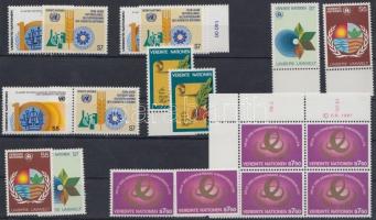 1981-1982 Emberi Jogok 14 db bélyeg + 1 db négyestömb, 1981-1982 Human rights 14 diff. stamps + 1 block of 4