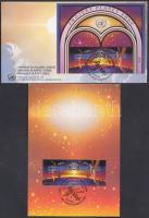 A világűr nemzetközi éve bélyegpár levelezőlapon és borítékon FDC-n, International year of space pair on CM and FDC