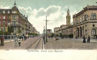 Karlsruhe, Partie beim Bahnhof / by the railway station