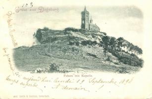 1898 Dagsburg, Felsen mit Kapelle / hillside chapel (EK)